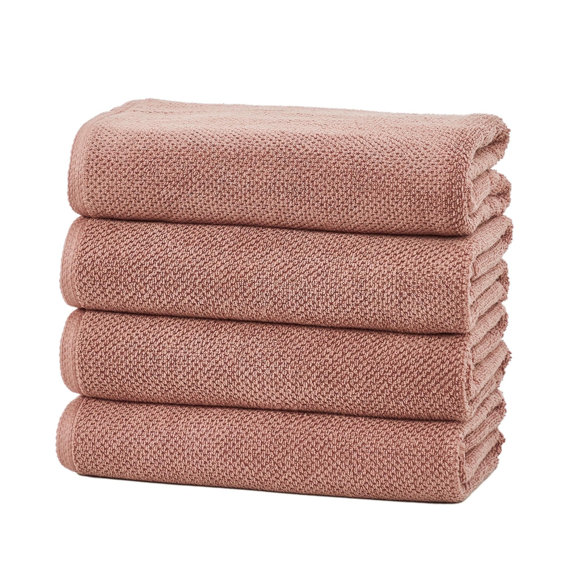 Textured Cotton Bath Towels