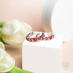 Carnelian C-Hoop Earrings