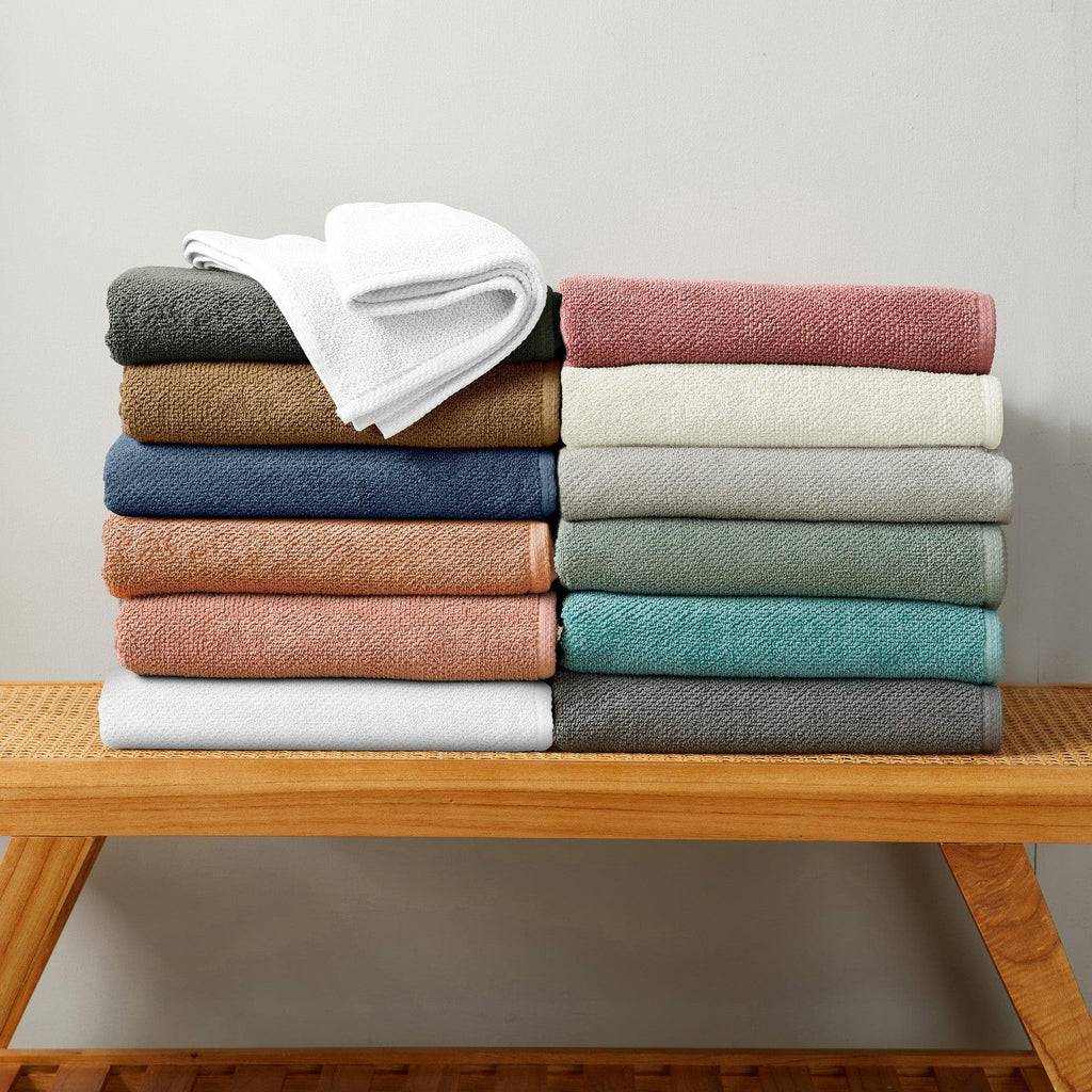 Textured Cotton Bath Towels