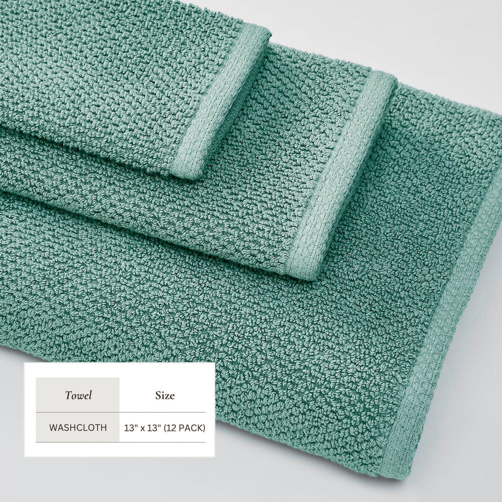 Textured Cotton Bath Towels