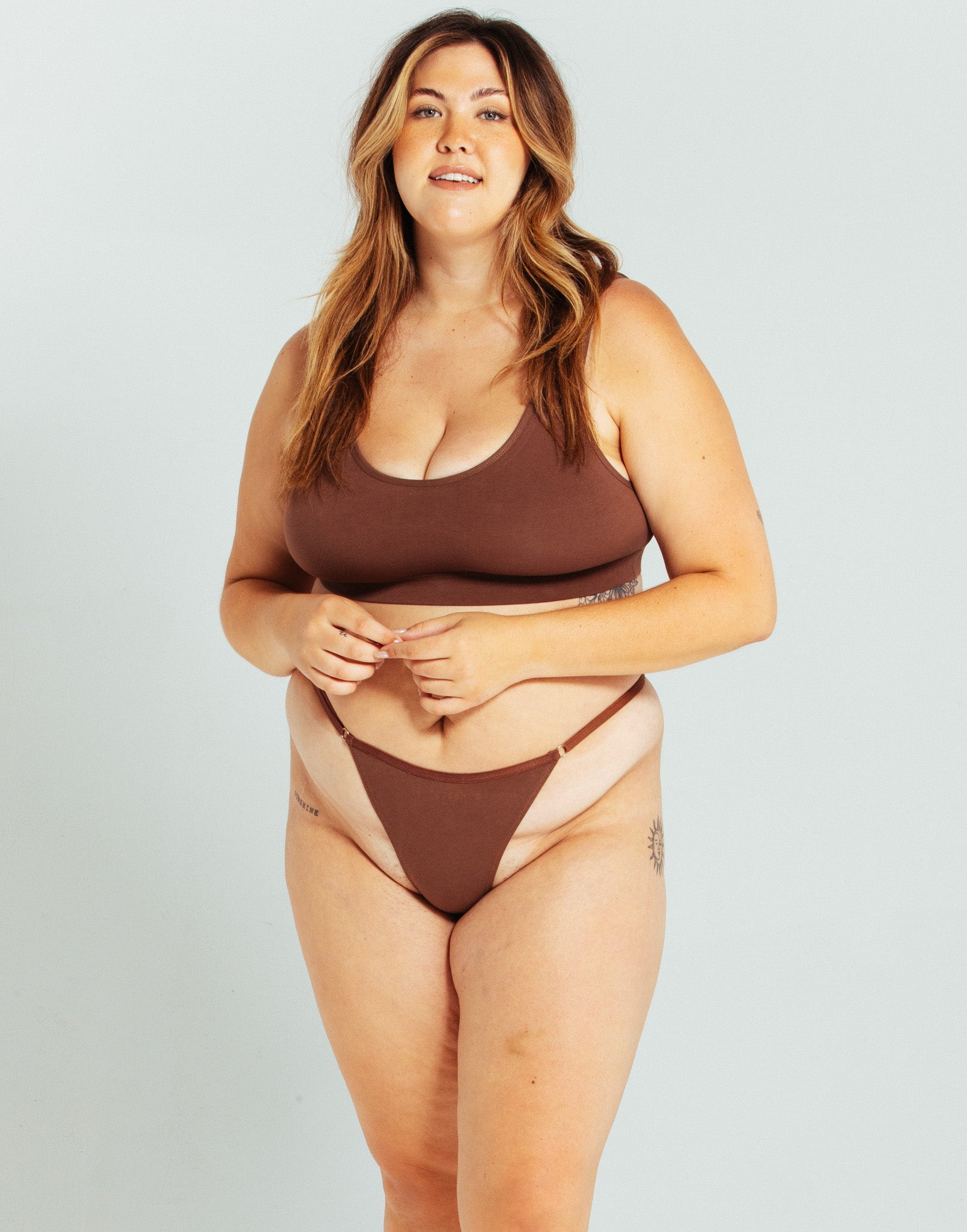 The Adjustable String Thong Cocoa