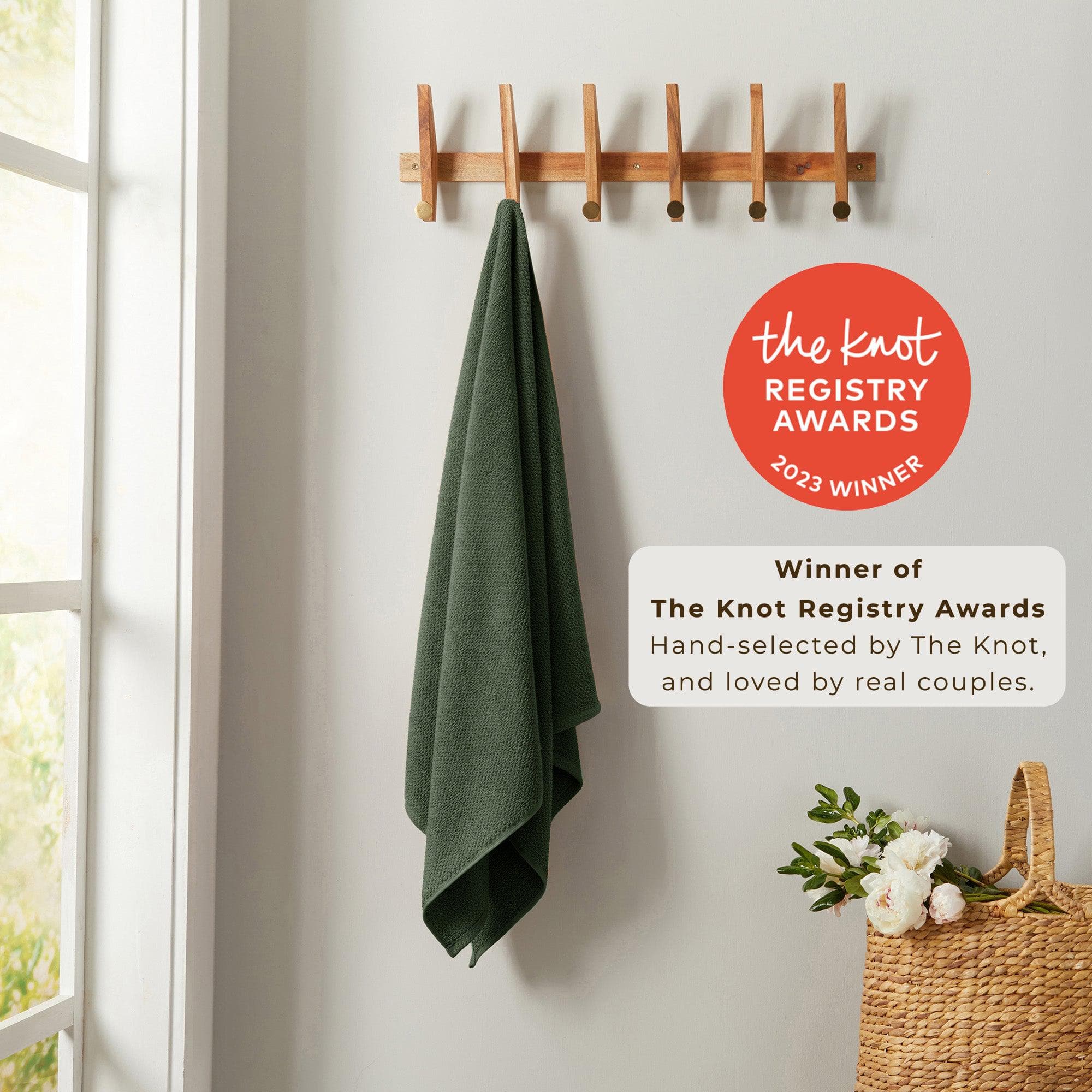 Textured Cotton Bath Towels