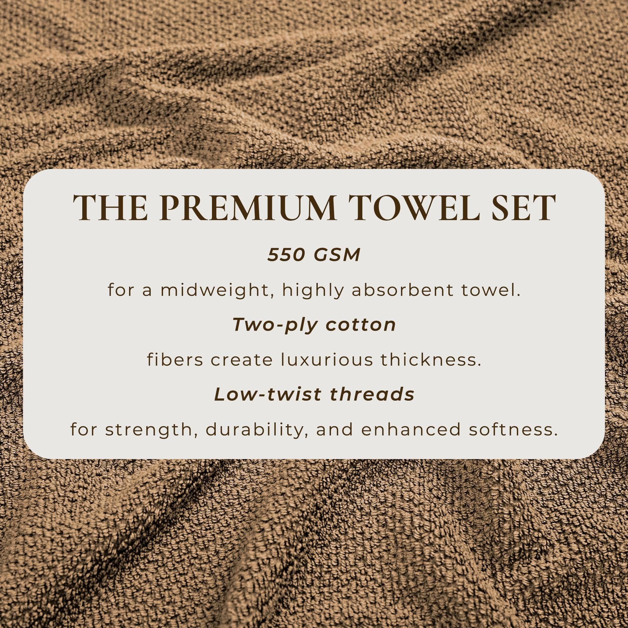 Textured Cotton Bath Towels