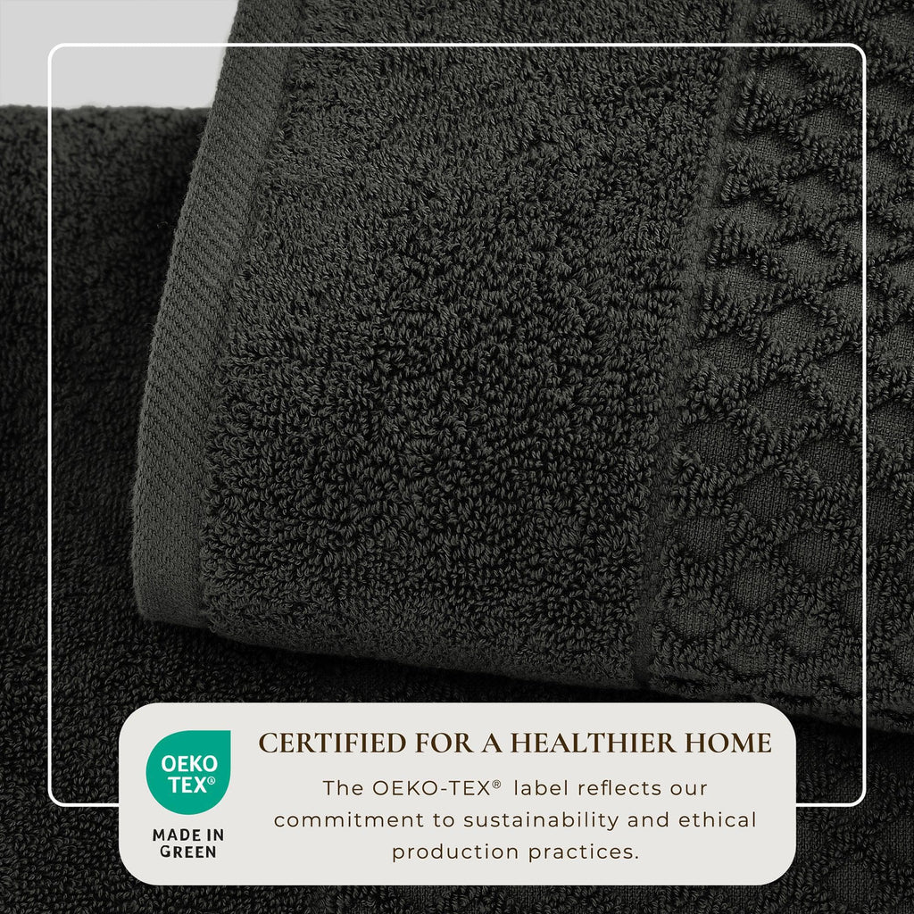 Diamond Waffle Cotton Bath Towels