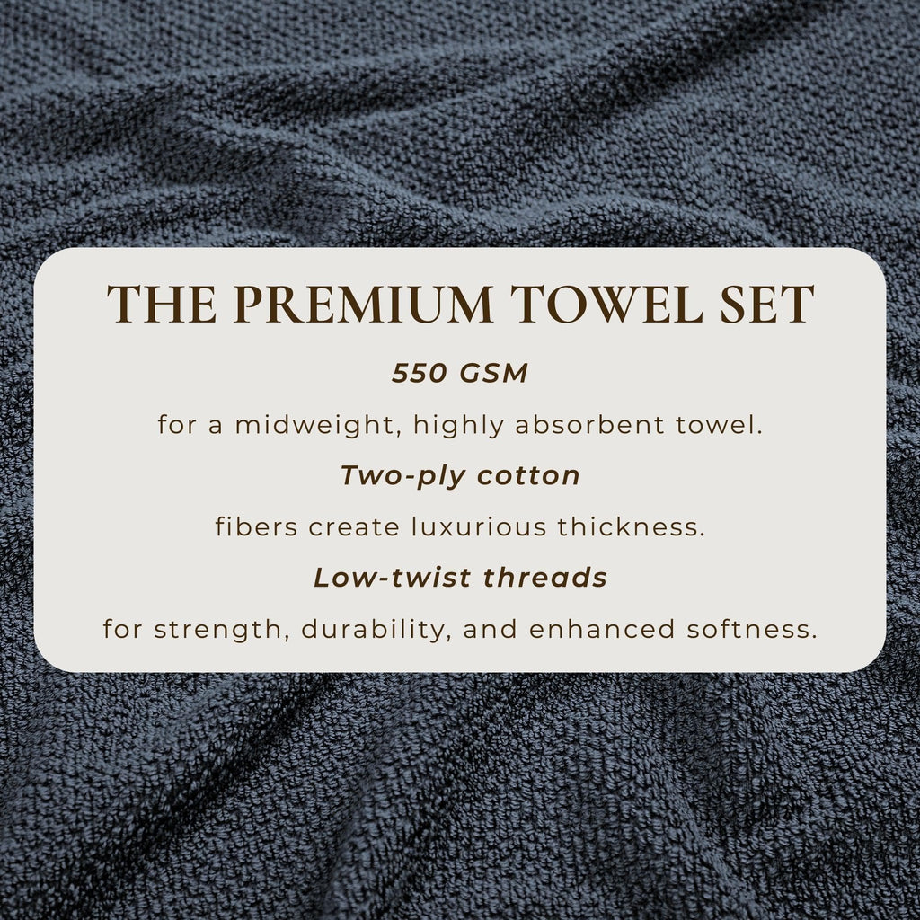 Textured Cotton Bath Towels