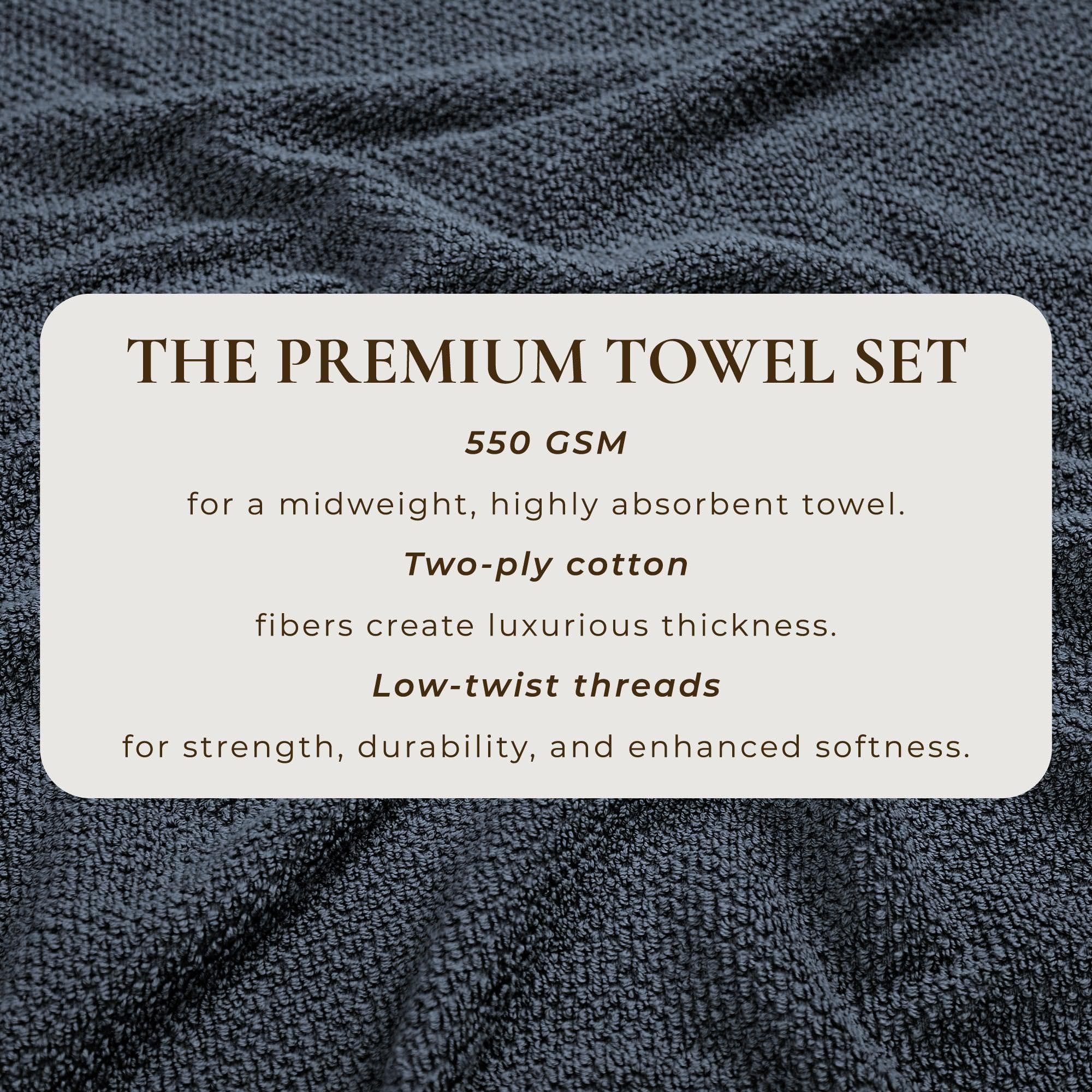 Textured Cotton Bath Towels