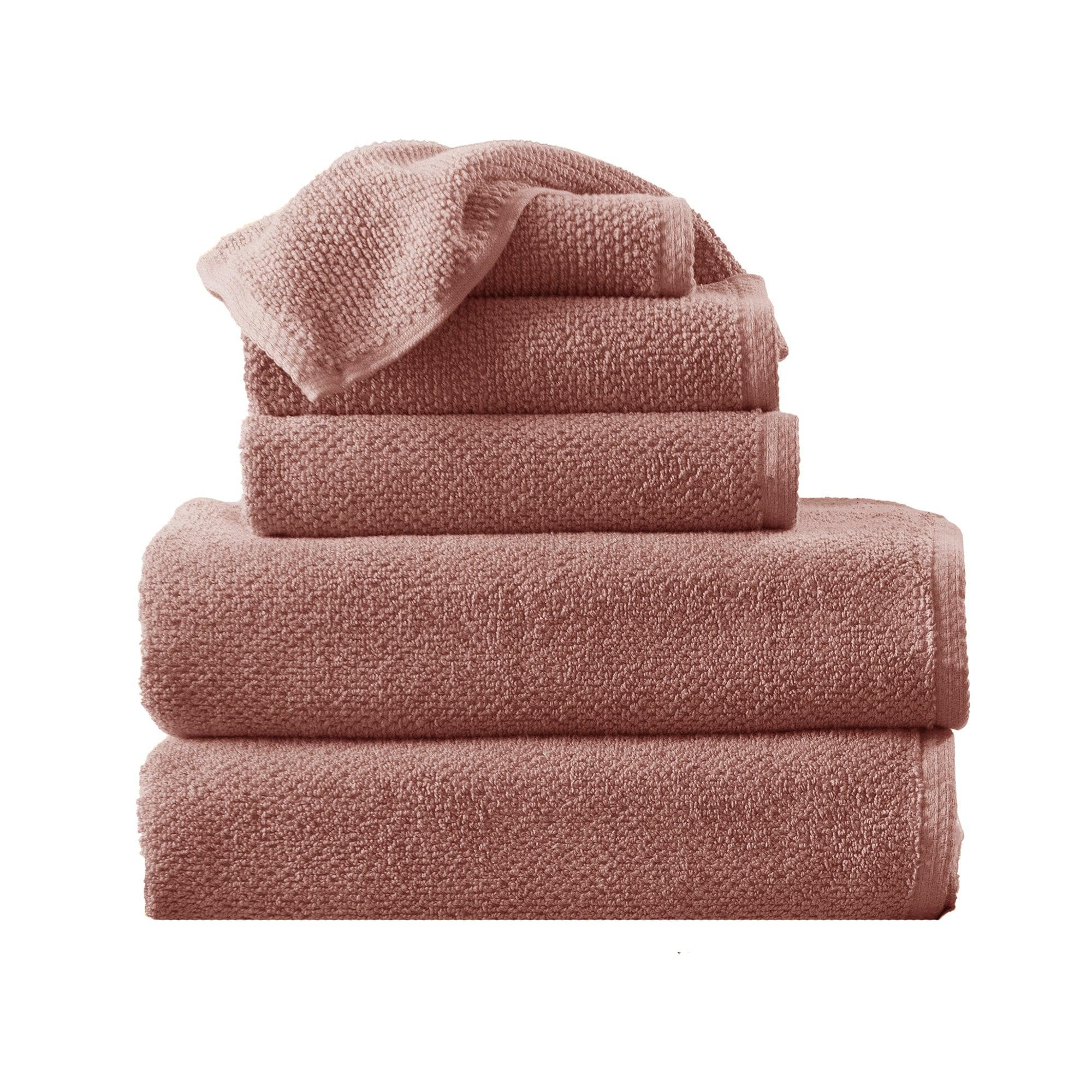 Textured Cotton Bath Towels