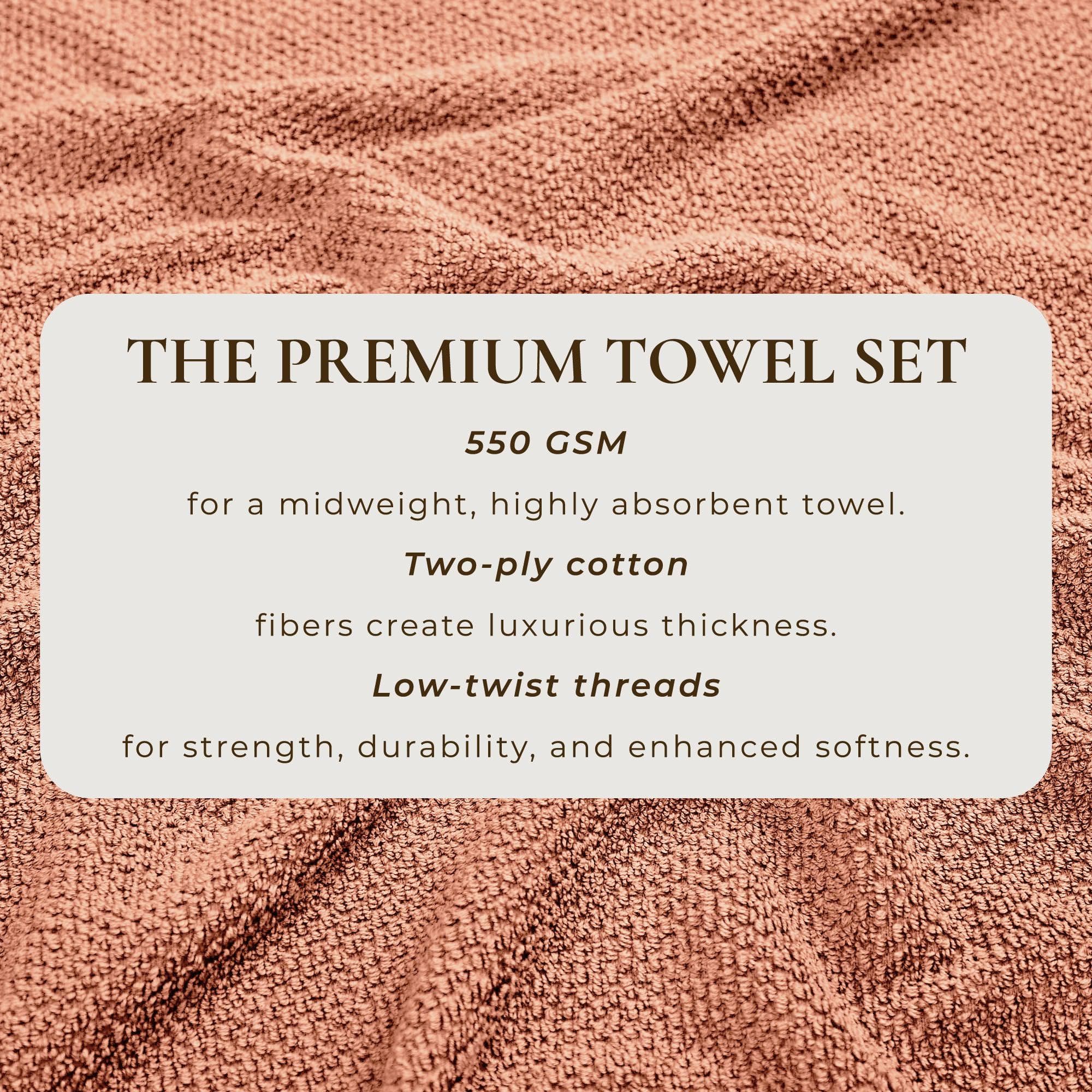 Textured Cotton Bath Towels