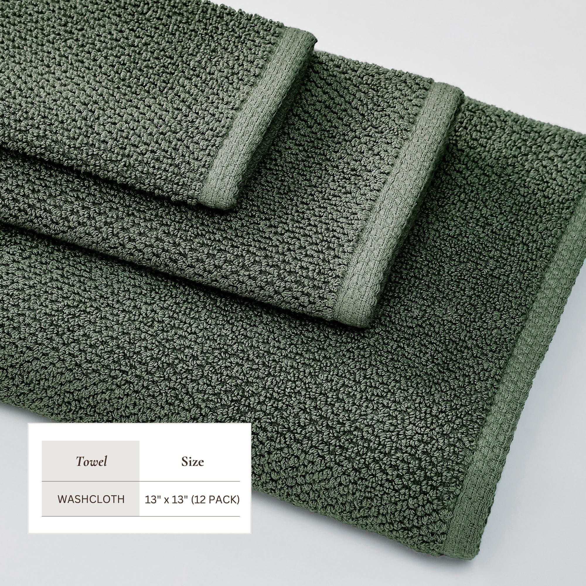 Textured Cotton Bath Towels