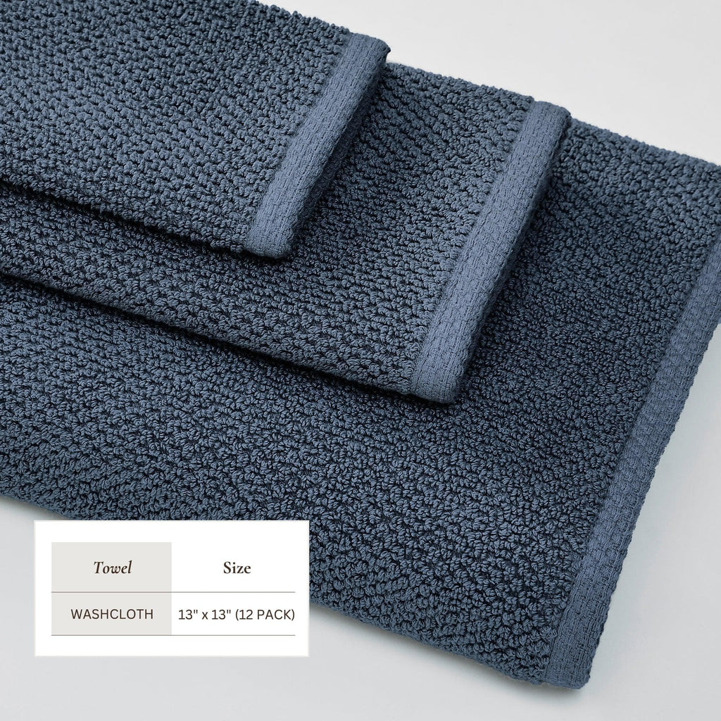 Textured Cotton Bath Towels