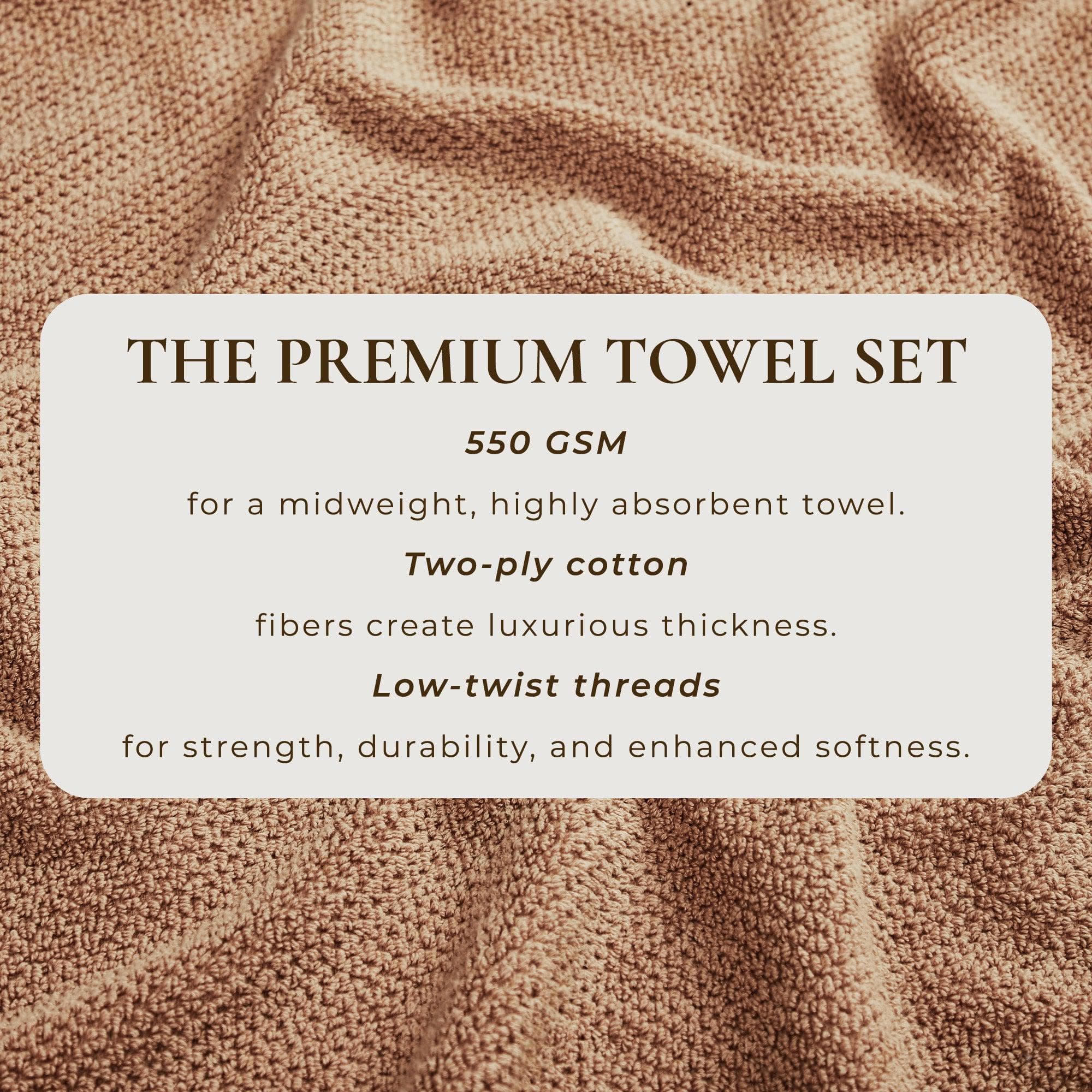 Textured Cotton Bath Towels