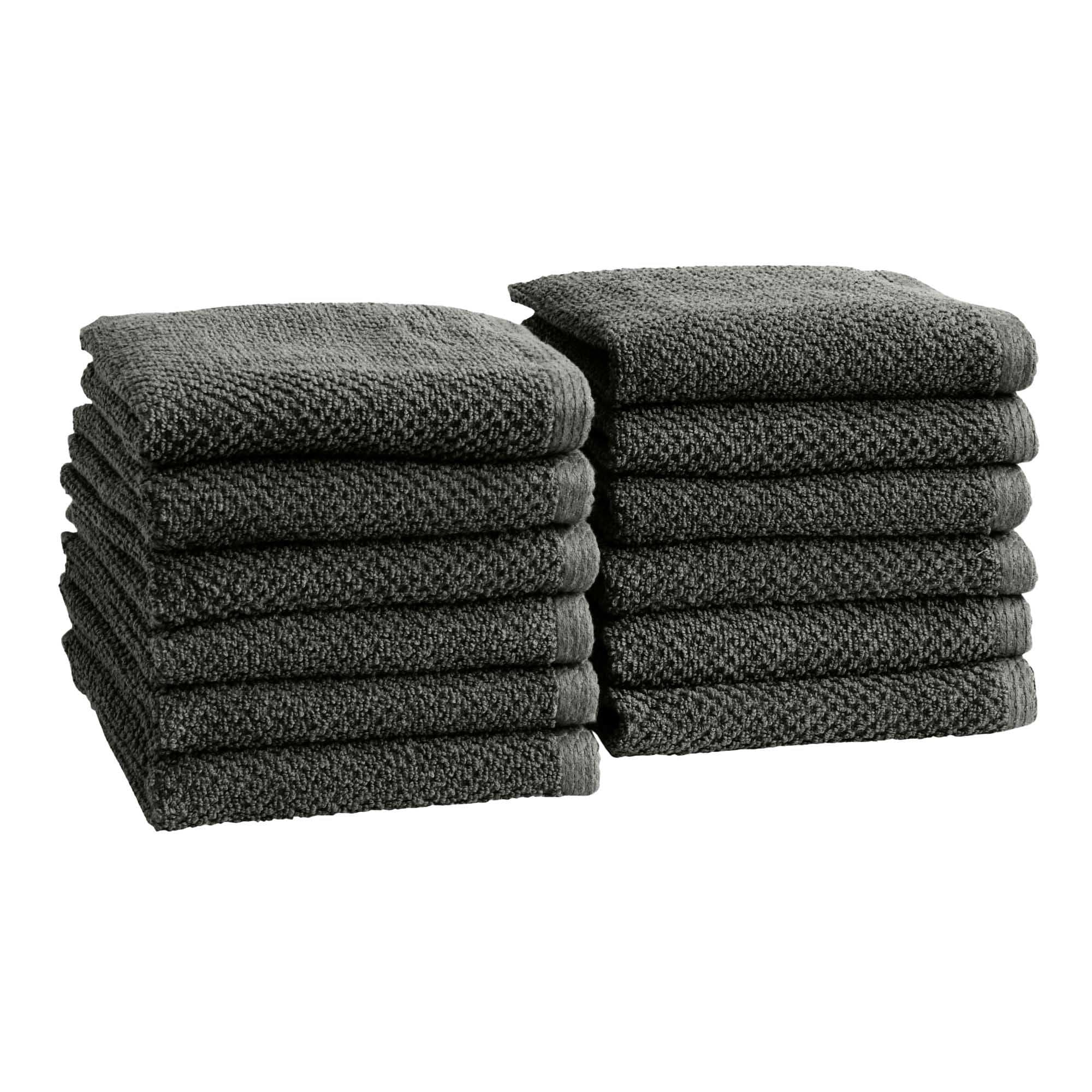 Textured Cotton Bath Towels