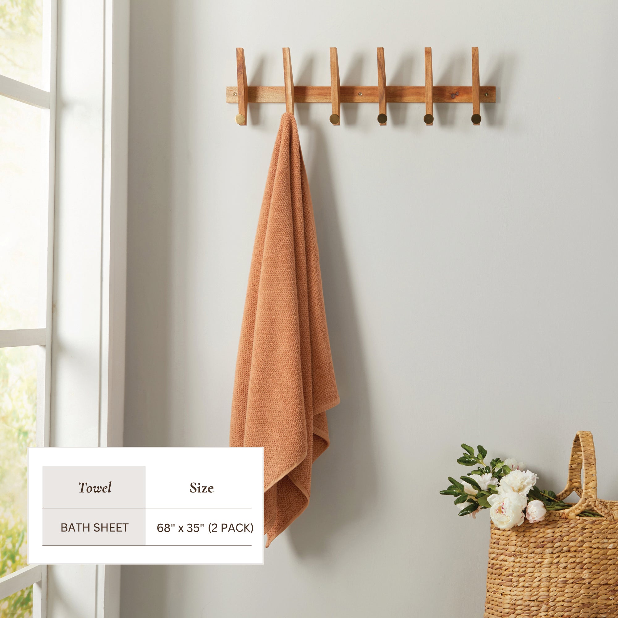 Textured Cotton Bath Towels