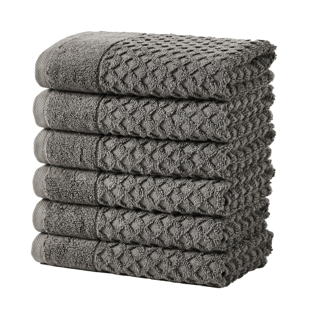 Diamond Waffle Cotton Bath Towels