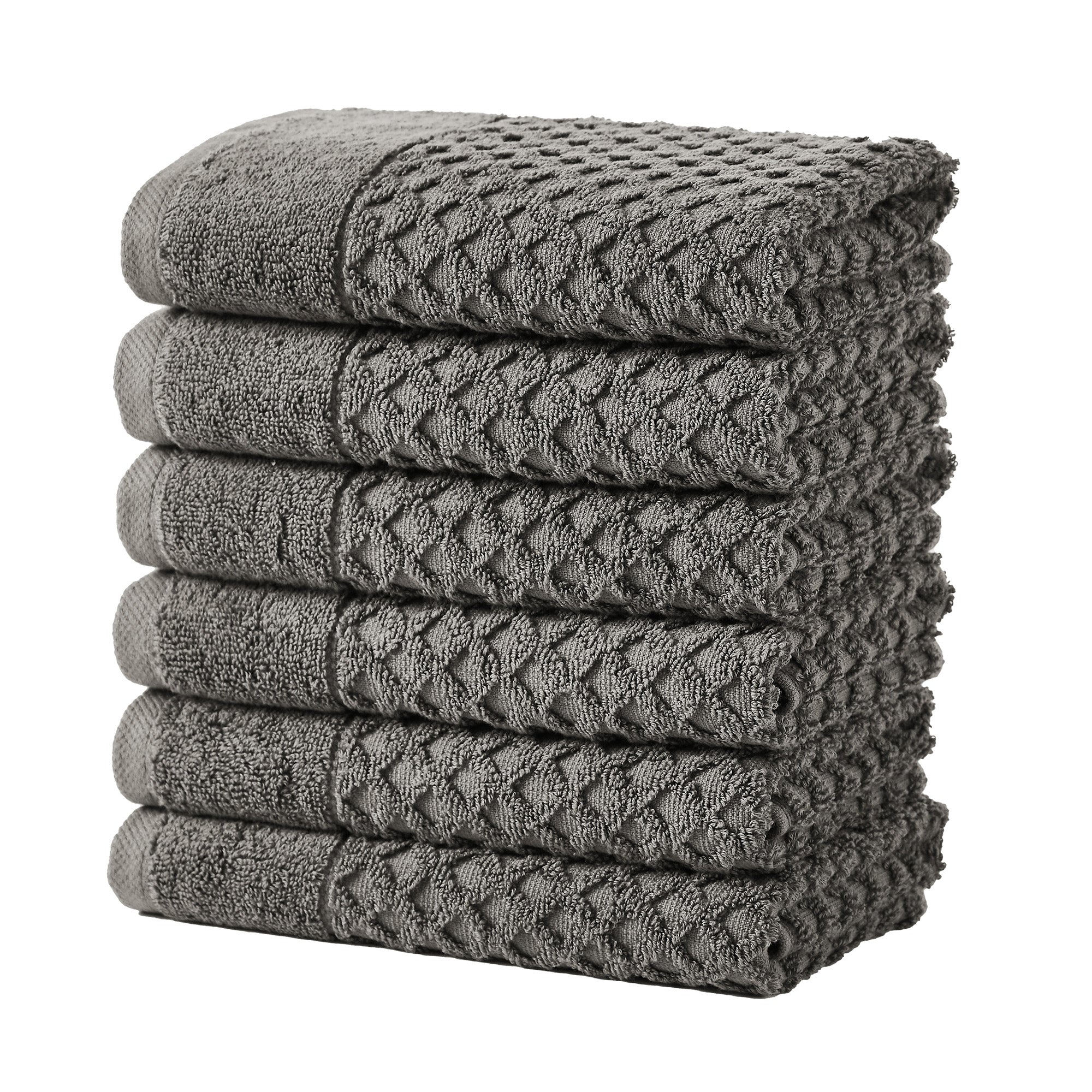 Diamond Waffle Cotton Bath Towels